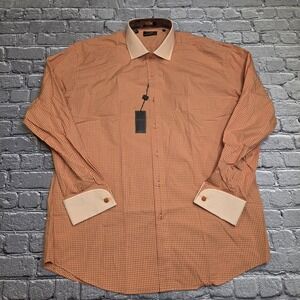 Steven Land Dress Shirt 17 x 34/35 With Bow Tie -New with Tags-SHARP!